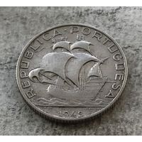 Португалия 2,5 эскудо 1943 Кораблик - серебро