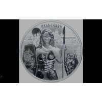 5 марок Хильдегард , серебро ,1-ый релиз Валькирии , Германия Минт