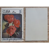 Куба 1987 День матери - Цветы.5 с