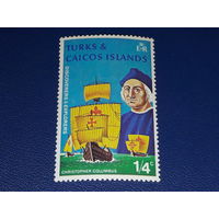Теркс и Кайкос 1972  Христофор Колумб. Чистая марка