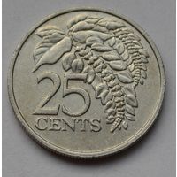 Тринидад и Тобаго 25 центов, 1981 г.
