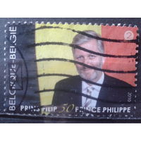 Бельгия 2010 Кронпринц Филипп, 50 лет Михель-2,4 евро гаш