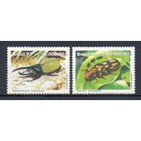 Жуки Бразилия 1993 год серия из 2-х марок