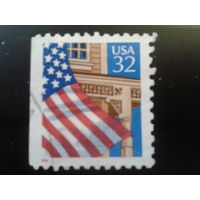 США 1995 стандарт, флаг год выпуска красного цвета
