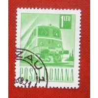 Румыния. Поезд. ( 1 марка ) 1968 года. 7-5.