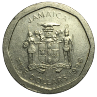 Ямайка 5 долларов, 1996