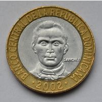 Доминикана 5 песо, 2002 г.
