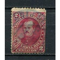 Коста-Рика - 1883 - Президент Фернандес 2С - [Mi.11] - 1 марка. Гашеная.  (Лот 42EP)-T2P29