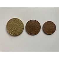 Португалия пара монет евроцентов