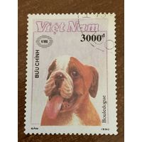 Вьетнам 1990. Породы собак. Bouledogue. Марка из серии