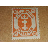 Германия Данциг 1921, 1922, 1923 Стандарты Герб Чистая марка