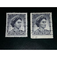 Австралия 1959 Стандарт. Елизавета. 2 марки