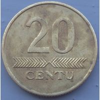 Литва 20 центов 2008. Возможен обмен