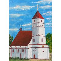 Картина "Спасо-Преображенская церковь", г. Заславль
