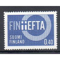 Финляндия является ассоциированным членом FINEFTA Финляндия 1967 год серия из 1 марки