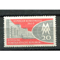 ГДР - 1959г. - Осенняя ярмарка в Лейпциге - полная серия, MNH с отпечатком на клее [Mi 712] - 1 марка