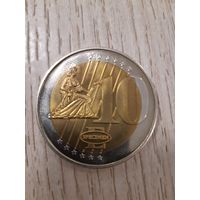 10 евро 2006 Ватикан, узор монета, папа Бенедикт XVI