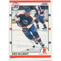 Коллекция Score 1990 // НХЛ // Winnipeg Jets // #231 Dave McLlwain