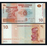 Конго 10 франков 2003 год, UNC
