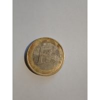 Монета 1 Евро, 2002 года, дефект чеканки