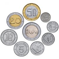 Алжир НАБОР 9 монет 1992-2019 UNC