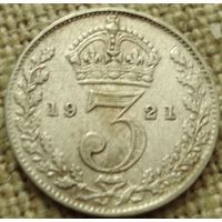 3 пенса 1921 Британия