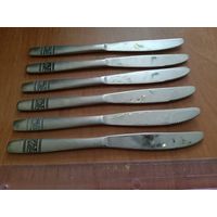 Набор. 6 шт. красивых столовых ножей, сталь, из Швеции. Для Вашей кухни.