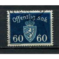 Норвегия - 1939/1945 - Герб 60ore. Dienstmarken - [Mi.42d] - 1 марка. Гашеная.  (Лот 58BB)