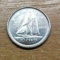 Канада 10 центов 2010