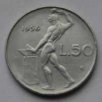 Италия, 50 лир 1956 г.