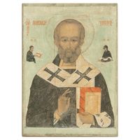 Отличная копия Икона Святой Николай Чудотворец (Мирликийский, Угодник)