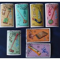 Монголия 1986 музыкальные инструменты .