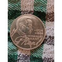 Германия 5 марок серебро 1974 Кант