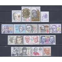 [2810] Словакия. Известные люди. 16 гашеных марок.