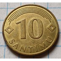 Латвия 10 сантимов, 2008     ( 2-1-10 )