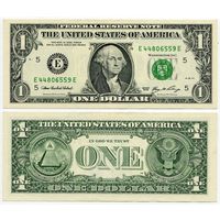 США. 1 доллар (образца 2006 года, E, Вирджиния, P523)