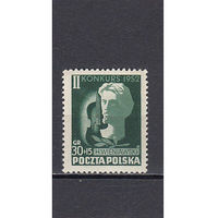 Музыка. Польша. 1952. 1 марка. Michel N 785 (2,0 е)