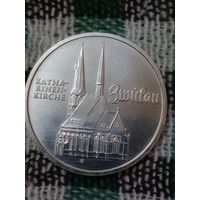 ГДР 5 марок 1989 церковь в Цвикау