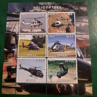 Мали 2016. Вертолеты. Малый лист