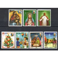 С Рождеством! Парагвай 1984 год серия из 7 марок