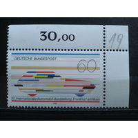 ФРГ 1983 совр. автомобиль Михель-1,0 евро