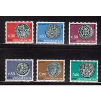 Югославия-1966(Мих.1191-1196) **  , Первые монеты, Нумизматика (полная серия)