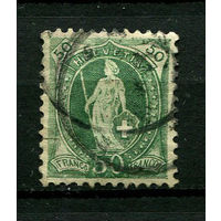 Швейцария - 1899/1904 - Гельвеция 50С - [Mi.69C] - 1 марка.  (Лот 84BY)