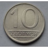 Польша, 10 злотых 1984 г.