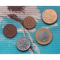 Бразилия набор монет 5, 10, 20, 50 сентово (центов); 1 реал. AU