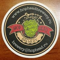 Подставка под пиво крафтовой пивоварни Hop Head Brewery /Россия/ No 1