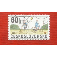 Чехословакия. Велосипеды. ( 1 марка ) 1979 года. 10-9.