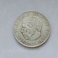 1 крона 1954 года. Швеция. Серебро 400. 33
