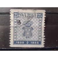 Швеция 1955 100 лет шведской марке, герб