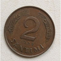 Латвия 2 сантим 1939